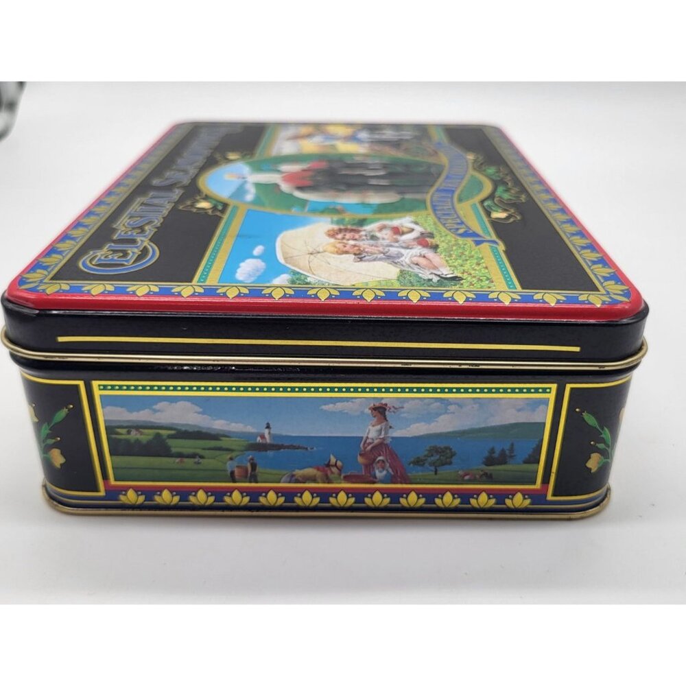 Celestial Seasoning VTG 90's Decorative Collectible Tin Tea Bag Container Empty - Picture 5 of 10